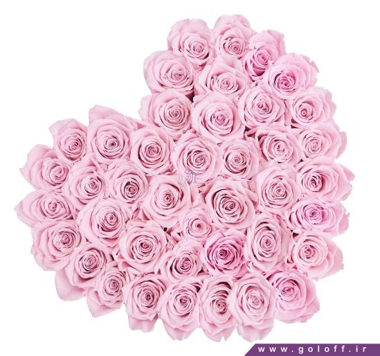 سفارش آنلاین گل - جعبه گل ولنتاین لوسیل - Lucille | گل آف